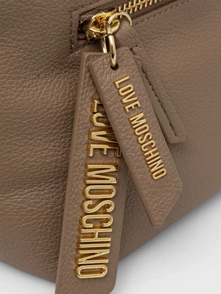 Кожаная сумка шоппер Love Moschino