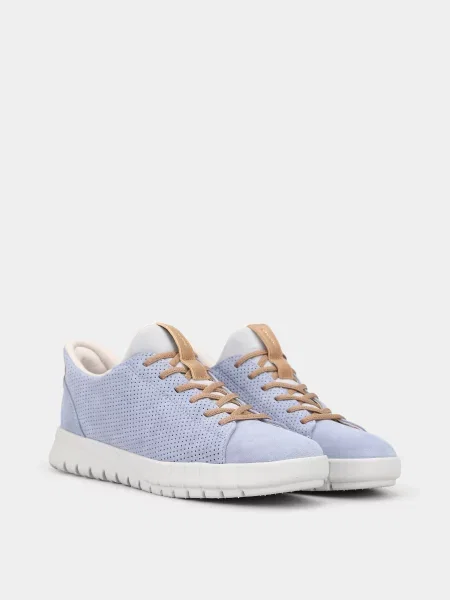 Замшевые повседневные кроссовки Geox синие