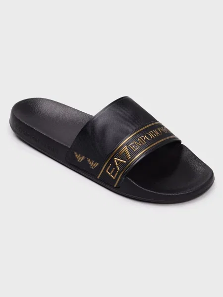 Шлепанцы Ea7 Emporio Armani черные