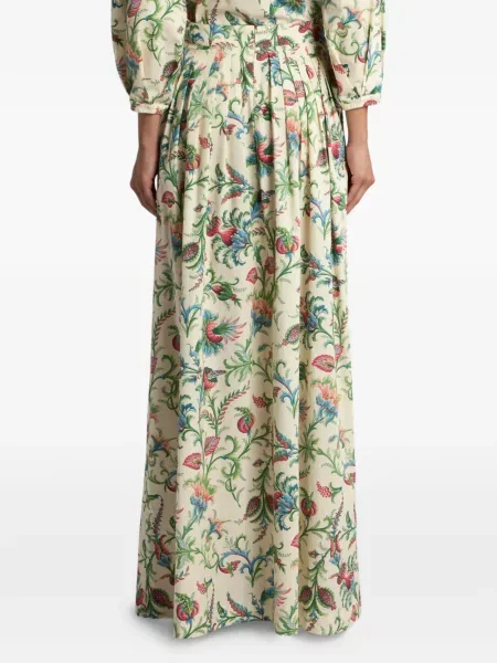 Fusta plisata Etro cu model floral plisată