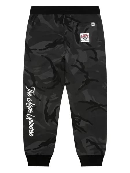 Pantaloni Aape By A Bathing Ape cu imagine negru