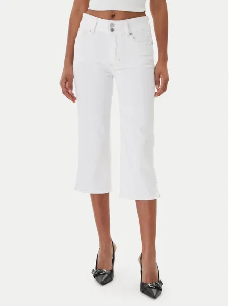 Jeansy straight leg Guess Jeans białe