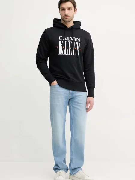 Mikina Calvin Klein Jeans čierna