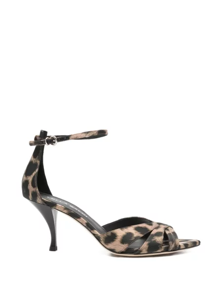 Sandale Lella Baldi cu imagine cu model leopard maro