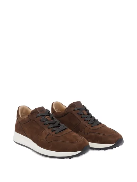 Sneakerși Tod's din piele de căprioară maro
