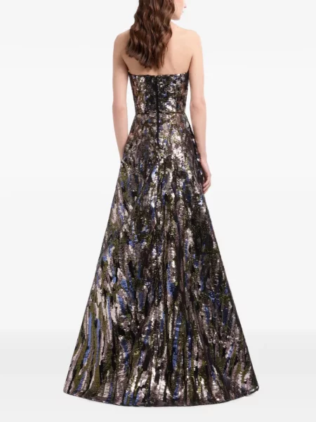 Rochie maxi Elie Saab cu paiete negru