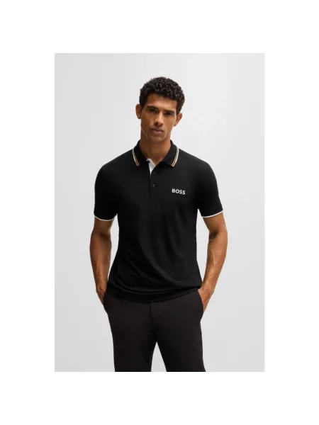 Koszulka polo Boss czarna
