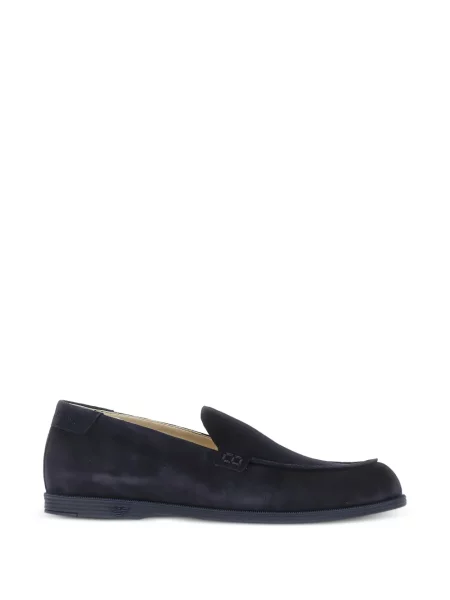 Loaferice Emporio Armani s autogramom plava