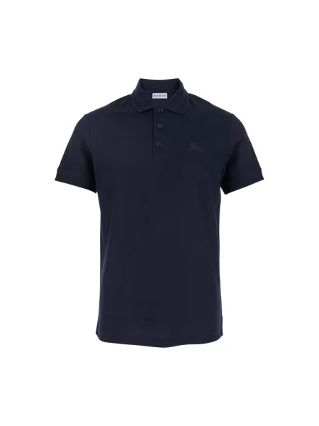 Koszulka polo Burberry z krótkim rękawem czarna