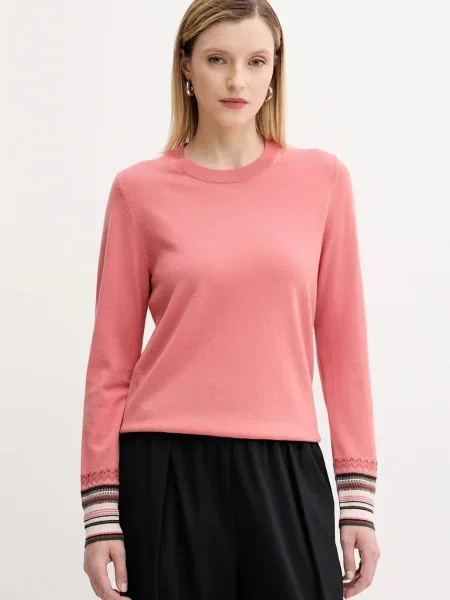 PS Paul Smith pulover de lână light portocaliu