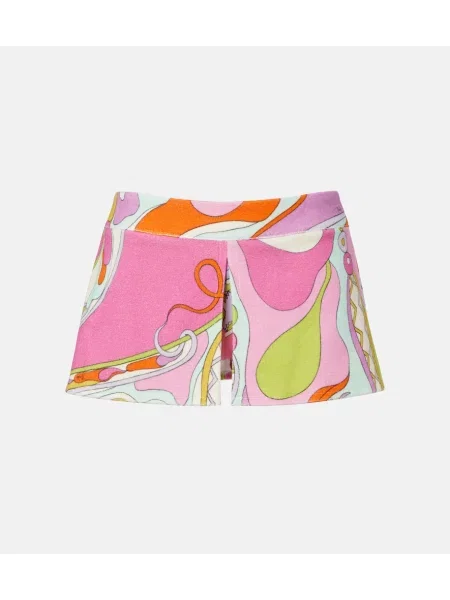 Pantaloni scurți Pucci din material terry