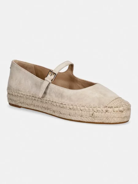 Lauren Ralph Lauren espadrile semišaste Luize Mj bež