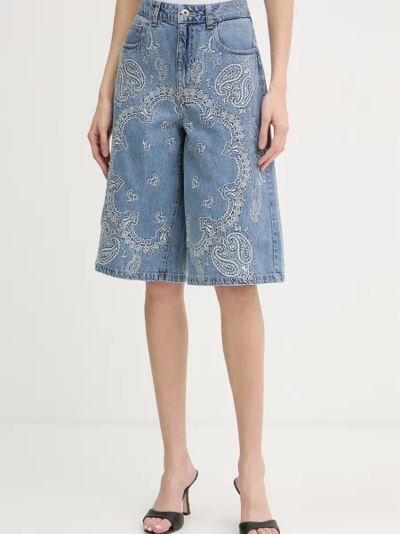 Liu Jo bermudy jeansowe niebieskie