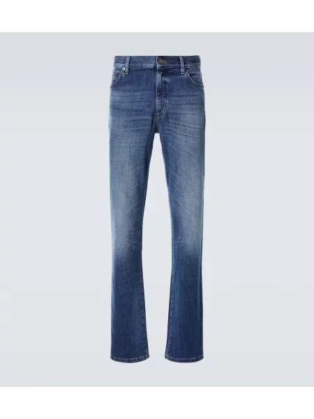 Blugi skinny Zegna albastru