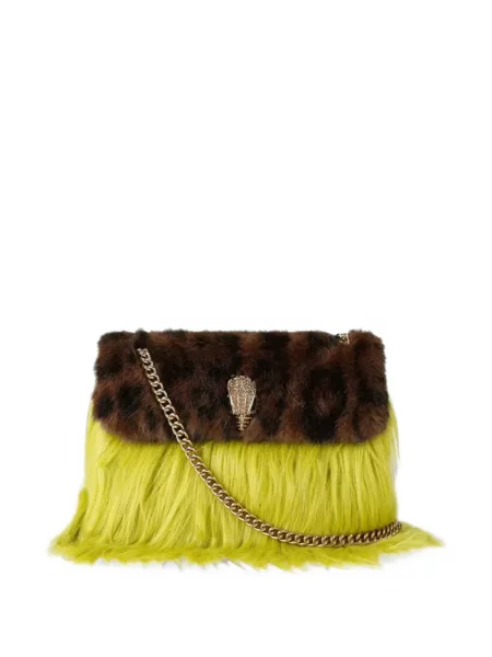 Чанта Kurt Geiger London с козина жълто