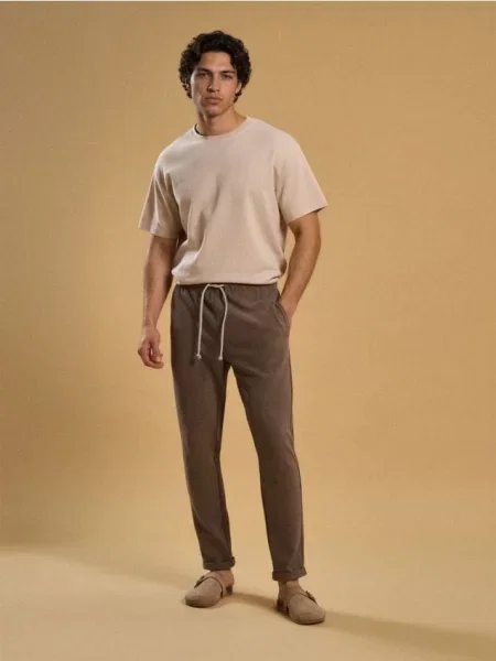 Спортивні штани джогери бежевий