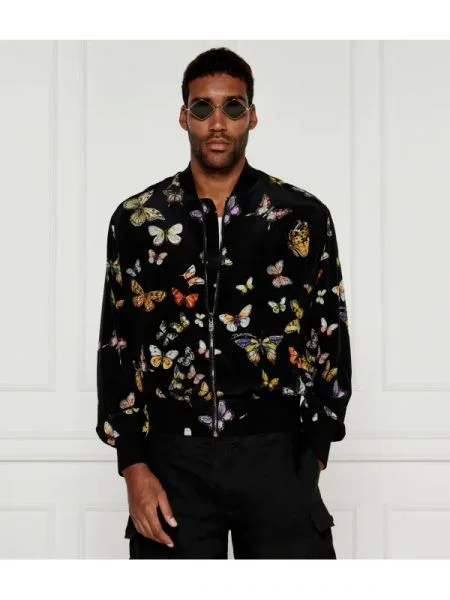 Dolce & Gabbana De mătase geacă bomber negru