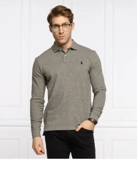 POLO RALPH LAUREN Tenisz póló | Custom slim fit szürke