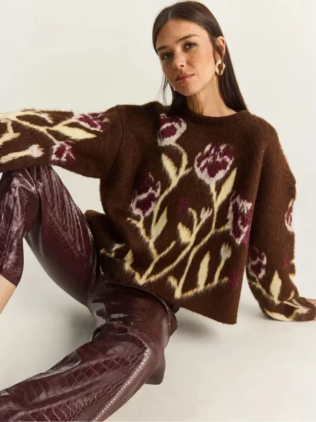 Bianco Lucci Pulóver Pullover mokka