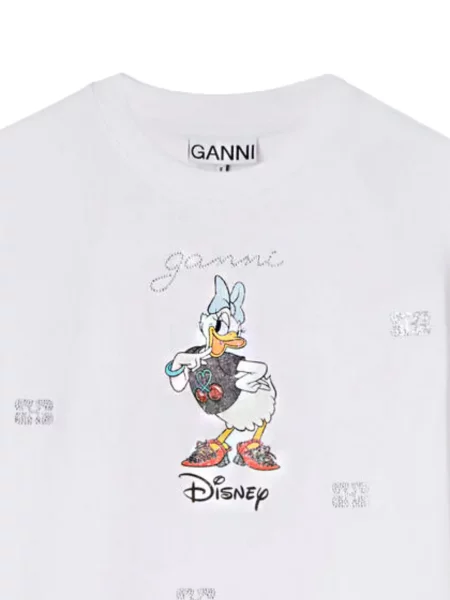 Tricou Ganni alb