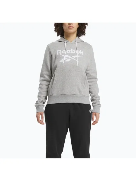 Hanorac pentru femei Reebok Identity Big Logo Fleece mediu heather gri