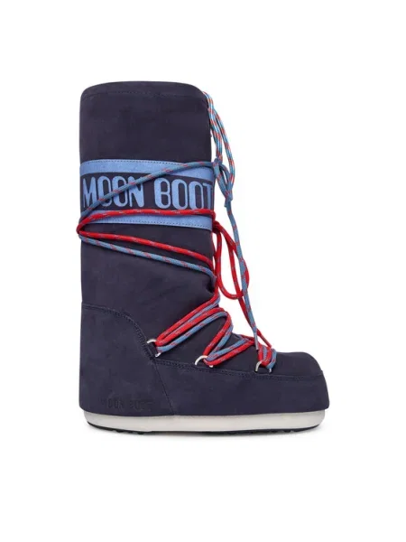 Moon Boot Апрески Mb Icon Suede Laces тъмносин