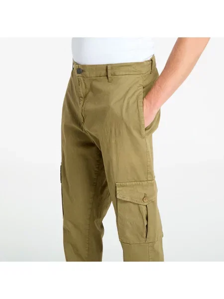 Kalhoty Urban Classics Tapered Cargo Pants Olive olivový