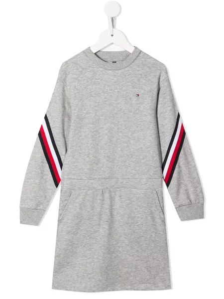 Sukienka dziecięca Tommy Hilfiger szara