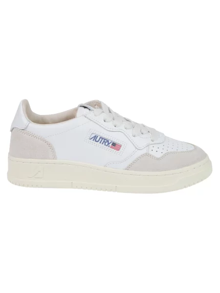 Sneakers Autry Medalist Low Wom White Leather/ Beige Suede EUR 36 białe