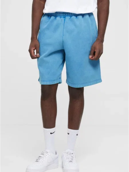 Pantaloni scurți Urban Classics cu strasuri albastru