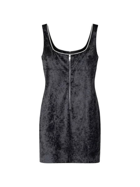 Rochie mini John Richmond de catifea negru