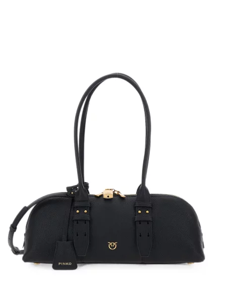 Geantă shopper Pinko din piele negru