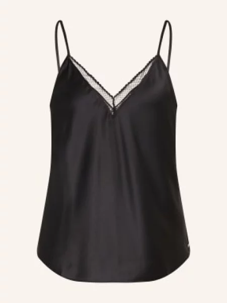 Top Calvin Klein koronkowy czarny