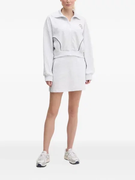 Fusta mini Guess cu autograf gri