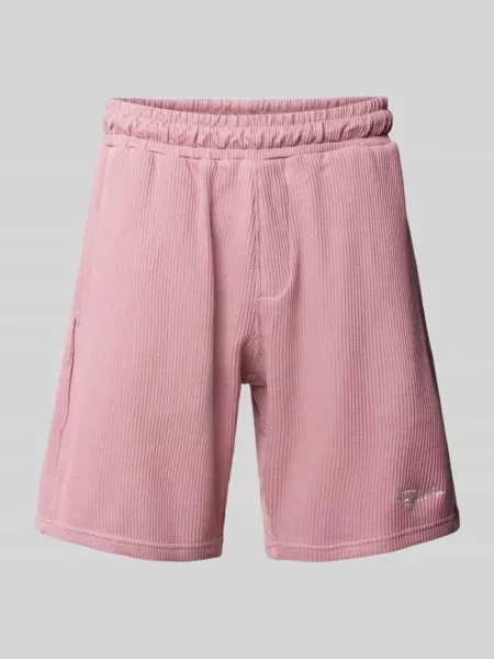 Szorty o kroju relaxed fit z efektem prążkowania model ‘SIGNAR’ Pegador