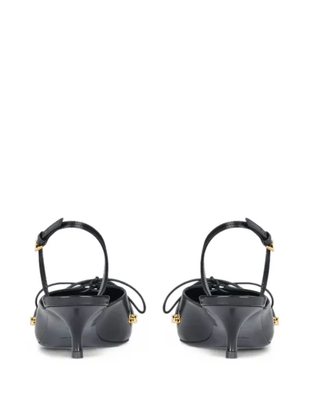Pantofi cu toc Givenchy cu șireturi din piele negru