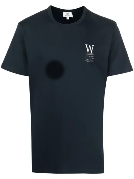 Tricou Woolrich cu imagine albastru