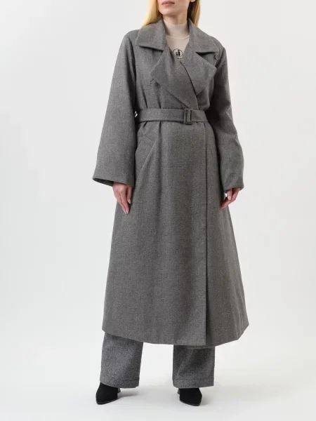 Пальто Emporio Armani сіре