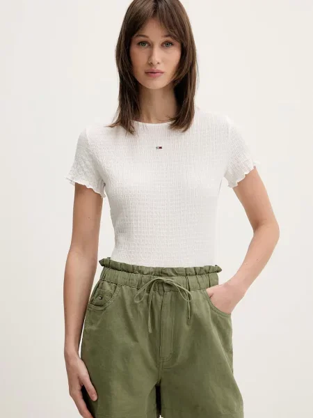 Tommy Jeans T-shirt γυναικείο λευκό