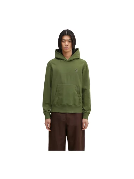 Bluza z kapturem Kenzo w kwiatki z kapturem zielona