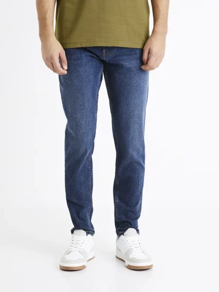 Blugi skinny Celio skinny fit albastru