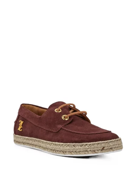 Pantofi loafer Billionaire din piele de căprioară roșu