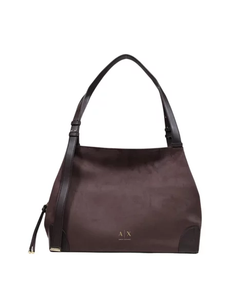 Torebka hobo Armani Exchange brązowa