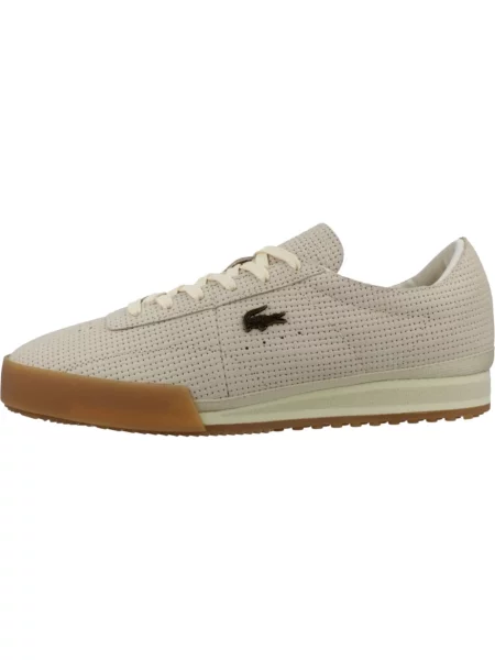 Sneakersy Lacoste skórzane beżowe
