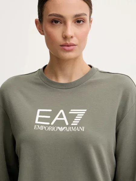 Emporio Armani melegítő szett női elasztánnal zöld