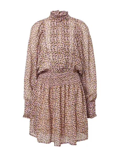 Co'couture Rochie Nadia maro caramel / mov orhidee / negru alb