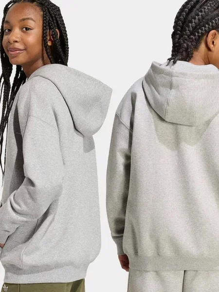 Adidas Originals кофта яка розстібається з капюшоном дитяча з бавовною