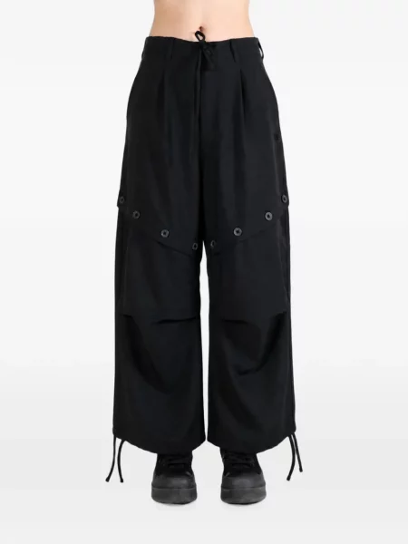 Pantaloni Y-3 cu cordon negru