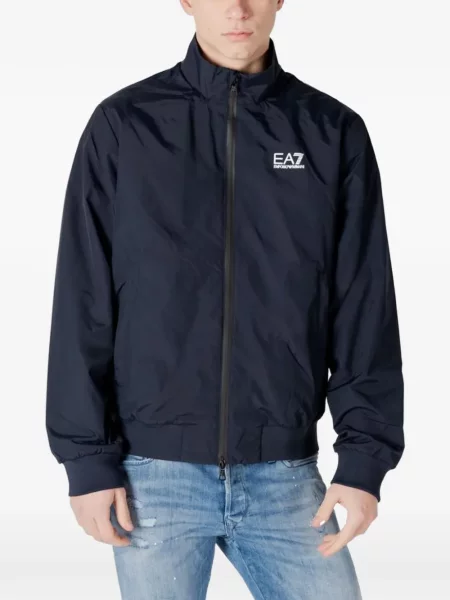 Geacă bomber Ea7 Emporio Armani cu imagine albastru