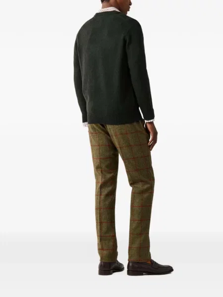 Pulover Hackett London cu decolteu în V verde